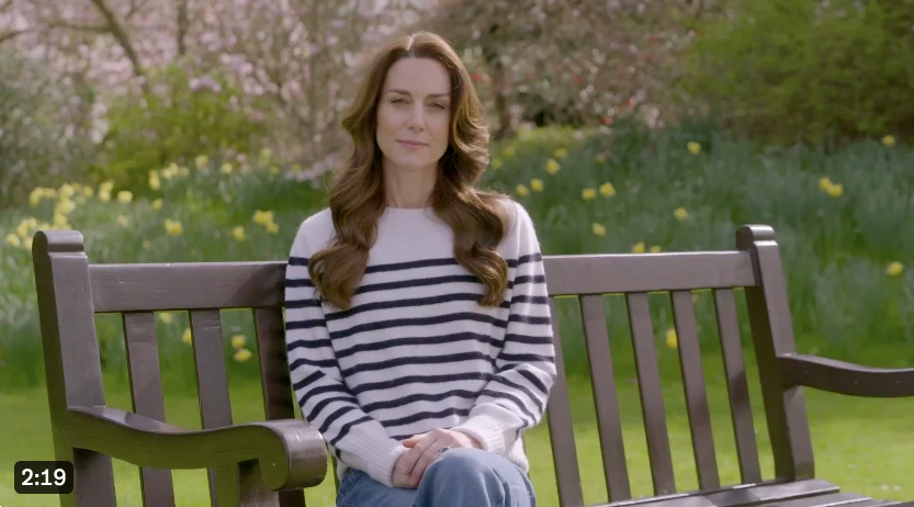 Kate Middleton revela que está em tratamento contra câncer